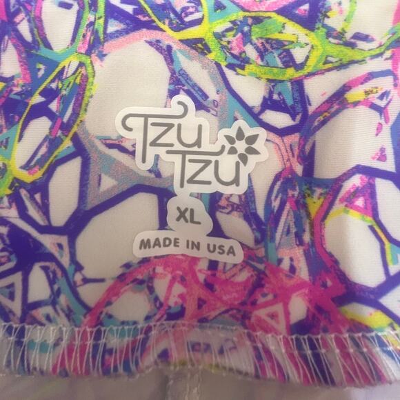 Tzu Tzu Samba Skort XL Bright Print UPF 50 Athletic Tennis Skirt - Picture 3 of 6